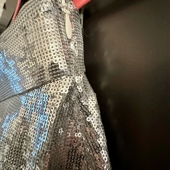 Queen of Sparkles Silver Butterfly Sequin Set - XS NWT - Picture 4 of 8